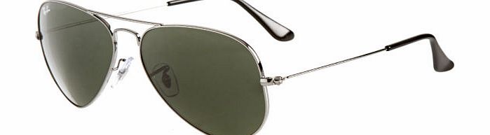Ray-Ban Aviator Metal Frame Sunglasses - Gunmetal