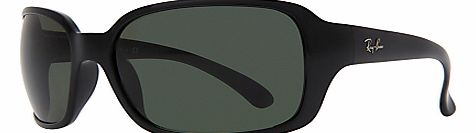 Ray-Ban RB4068 601 Rectangular Sunglasses, Black