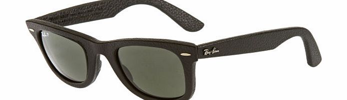 Ray-Ban Wayfarer Leather Sunglasses - Black