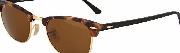 Ray-Ban Womens Ray-Ban Clubmaster Sunglasses - Spotted