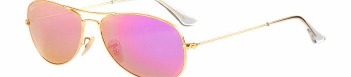 Ray-Ban Womens Ray-Ban Cockpit Sunglasses - Matte Gold
