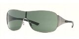 RayBan Ray Ban 3321 Sunglasses 041/71 GUNMETAL STRIPED GRAY GREEN 01/33 Extra Large
