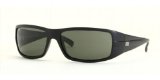 RayBan Ray Ban 4057 Sunglasses 601S MATT BLACK/ CRYSTAL GREEN 61/16 Large