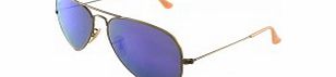 RayBan RB3025 58 Aviator Large Metal Brushed