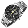 Raymond Weil W1 - Black Stainless Steel Chronograph Watch w/ Tachymetre