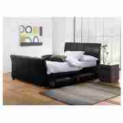 Double 4 Drawer Bed, Black & Simmons