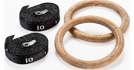 Raze Wooden Gymnastic Rings (32mm)