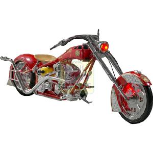 Joyride American Chopper Light Sound Fire Bike 1 6 Scale