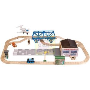 RC2 Learning Curve Thomas Wooden Railway Jeremy and The Airfield Set