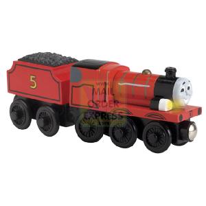 RC2 Learning Curve Thomas Wooden Railway Lights and Sounds James and Tender Engine