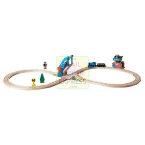 RC2 Learning Curve Wooden Thomas Swing Bridge and Crane Railway Set