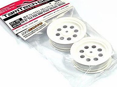 Tamiya RC Model GB-01 The FOX-MINI Front Wheels (White) (2pcs) 40160 with RCECHO Full Version Apps Edition