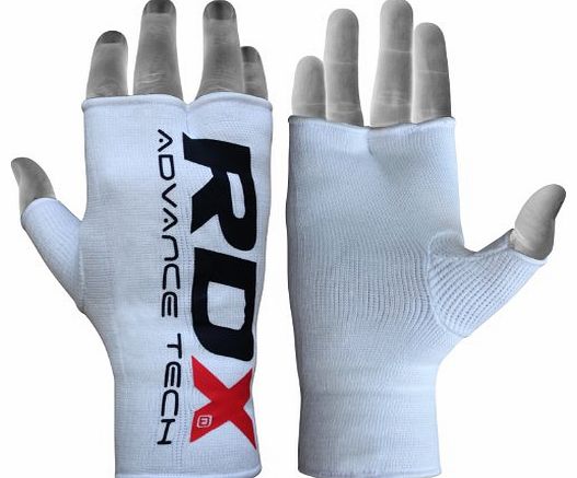 Authentic RDX Boxing Fist hand inner gloves Muay Thai Wraps White, Large