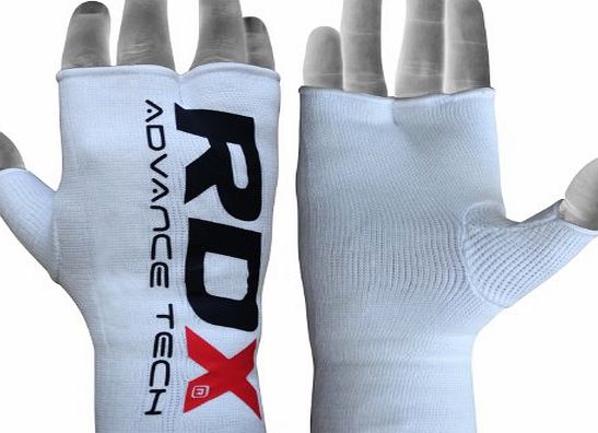 RDX Authentic RDX Boxing Fist hand inner gloves Muay Thai Wraps White, Medium