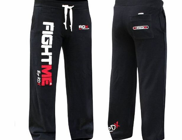 Authentic RDX Fight ME Fleece Pants Trousers UFC MMA Tracksuite Gym Bottoms Jogging Joggers Shorts K1-Size XL