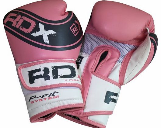 Authentic RDX Ladies Pink Pro Gel Boxing Gloves Bag MMA Womens Gym Pads 10oz