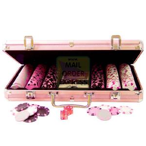 re creation Pink Poker Set