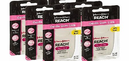 Reach Gentle Gum Care Soft Woven Dental Floss, Mint With Hint of Cinnamon Flavor, 50-yard Each (Pack of 6)