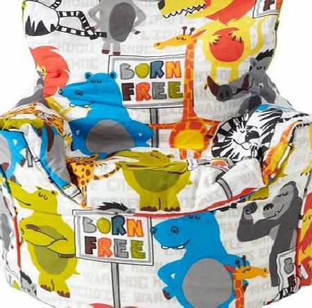 Ready Steady Bed Childrens Bean Bag Chair Born Free Design Ready Filled