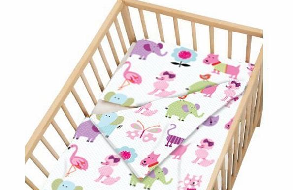 Ready Steady Bed Childrens Cot Size Cute Pets Print Duvet Cover Set. Size: 100cm x 120cm