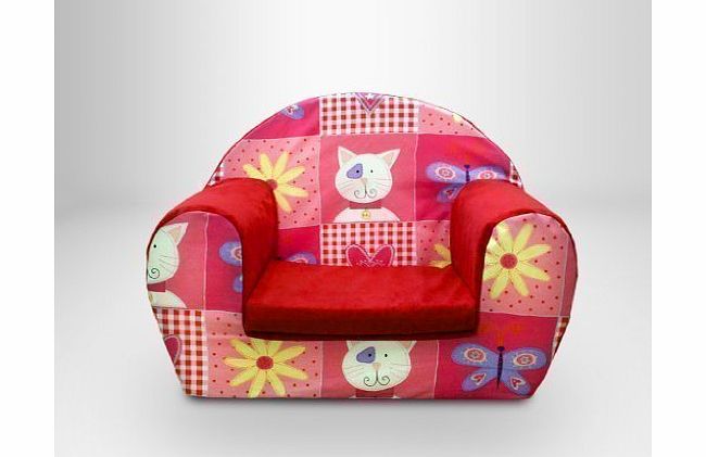 Ready Steady Bed Childrens Toddlers Foam Armchair, Kitty Patchwork