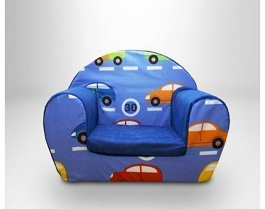Ready Steady Bed Childrens Toddlers Foam Armchair, Traffic Express
