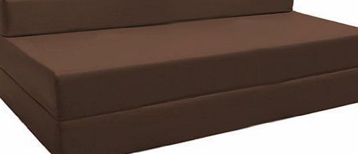 Ready Steady Bed Fold Out Water Resistant Z Bed Sofa in Brown. Soft, Comfortable amp; Lightweight with a Removeable 