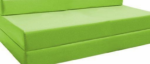 Ready Steady Bed Fold Out Water Resistant Z Bed Sofa in Lime. Soft, Comfortable amp; Lightweight with a Removeable Cover