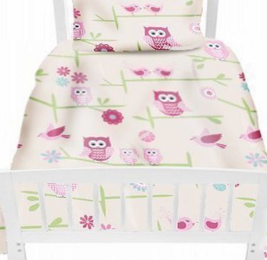 Ready Steady Bed Preorder for 14/12/2014 Delivery - Childrens Single Bed Size Owls Print Duvet Cover Set. Size: 135cm x 200cm