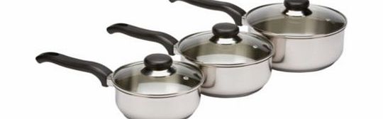 Ready Steady Cook Stainless Steel 3 Piece Pan Set