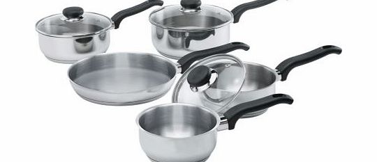 Ready Steady Cook Stainless Steel 5 Piece Pan Set