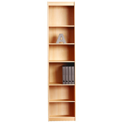 Beech Veneer Tall Standard Bookcase 50W x