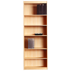 Beech Veneer Tall Wide Bookcase 75W x 31D x