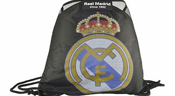 Real Madrid Accessories  Real Madrid Gym Bag (Black)