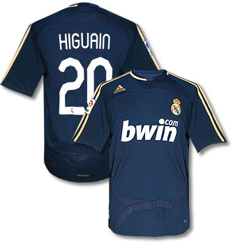 Adidas 07-08 Real Madrid away (Higuain 20)