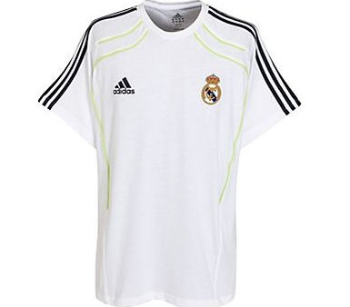 Real Madrid Adidas 2010-11 Real Madrid Adidas Training Tee (White)