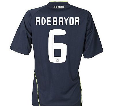 Adidas 2010-11 Real Madrid Away Shirt (Adebayor 6)