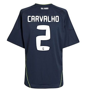 Real Madrid Adidas 2010-11 Real Madrid Away Shirt (Carvalho 2)