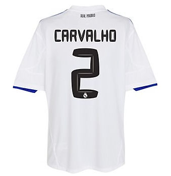 Real Madrid Adidas 2010-11 Real Madrid Home Shirt (Carvalho 2)