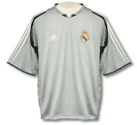 Real Madrid Adidas Real Madrid Training Jersey - Silver 04/05