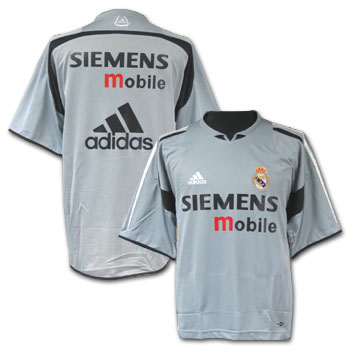 Adidas Real Madrid Training Jersey (sponsored) - grey
