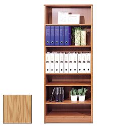 real Maple Wood Veneer 80cm Wide Bookcase -