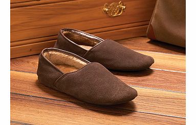 Real Suede Gents Lined Slippers