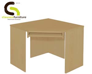 wood veneer oak workstation