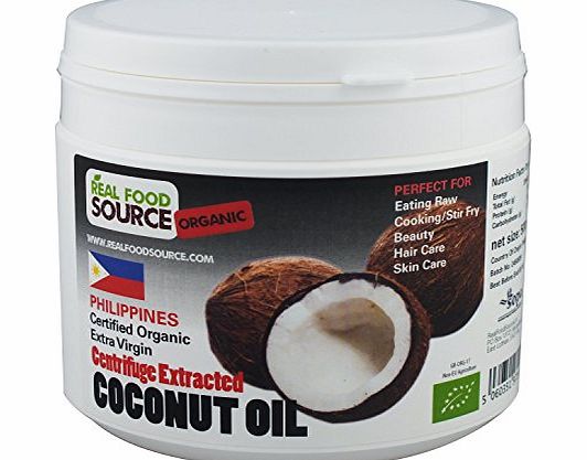 RealFoodSource Certified Organic Best Selling Raw Extra Virgin Coconut Oil Now in 500ml HDPE Tubs