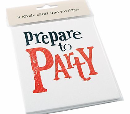 Really Good Party Invitation Cards, Pack of 8