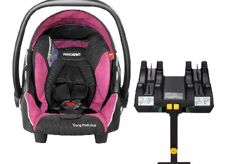 Recaro Young Profi Plus Pink with Isofix Base