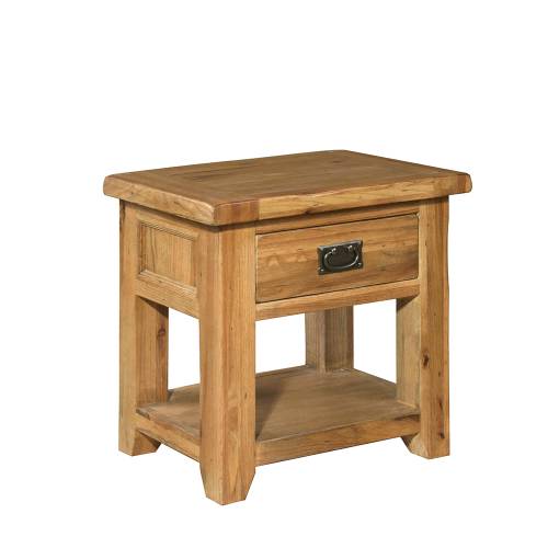 Reclaimed Oak Furniture Range Reclaimed Oak Bedside Cabinet with 1 Drawer