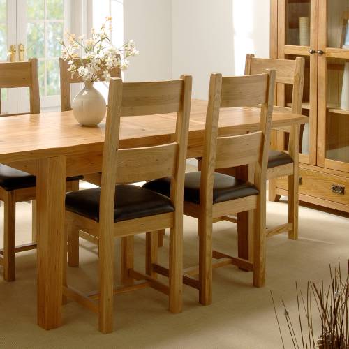 Reclaimed Oak Furniture Reclaimed Oak Dining Set - Large