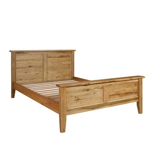 Reclaimed Oak Furniture Reclaimed Oak Panel Bed Double 4`